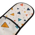 thumbnail image 4 of Yayeee Double Oven Mitt Kitchen Heat Resistant Baking 35" x7" Quilted Glove, Beige Simple Shapes, 4 of 6