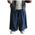 thumbnail image 3 of JFOPQVSM Cotton and Linen Long Pants Toddlers and Baby Girls' Wide Leg Pull-on Pant (6M-6Y), 3 of 9