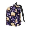 thumbnail image 2 of Balery Lavender Flowers Vintage Canvas Backpack for Men and Women - Large Capacity, Durable Travel Laptop Bag for School, Work, Hiking, and Outdoor Activities, 2 of 7