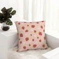 thumbnail image 6 of Yiaed Strawberries Print Pillow Covers Super Soft Decorative Square Throw Pillow Covers Case Cushion Covers for Sofa Couch Bedroom Car Decor（No pillow core）-12"x12", 6 of 7
