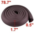 thumbnail image 2 of Commode Plate Mousse Caoutchouc Sécurité Coin Protecteur Coussin Marron Foncé 2 Pcs, 2 of 5