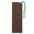 thumbnail image 2 of Christian Art Gifts Faux Leather Bookmark: Trust in the Lord - Proverbs 8:5 Inspirational Bible Verse, Brown with Satin Ribbon, 2 of 2