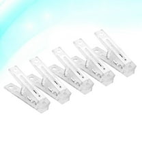 HOOWIFFY Hanger Clips for Velvet Hangers Plastic Small 3x1.2x2.4in for Home Laundry 10Pcs