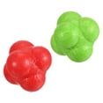 thumbnail image 1 of Unique Bargains Rebond Ballons de Réaction Coordination Entraînement Ballon Agilité Entraîneur TPR, Rouge Vert 2 Pack, 1 of 4