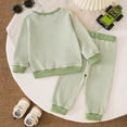 thumbnail image 4 of xaweyi Toddler Baby Boy Clothes 6 12 18 24 Months Fall Outfits Long Sleeves Sweatshirt Tops Pants Set 1-5T,Sizes 18-24 Months, 4 of 8