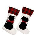 thumbnail image 4 of Socks Dog Christmas Red Check Gift Bag Tree Pendant Holiday, Christmas Gift Bag, Festive Style, Pet Lover Gift, Xmas Tree Decoration, Foldable Design, Cotton Material, For Bedroom, 4 of 5