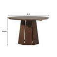 thumbnail image 2 of Pemberley Row Solid Pine Wood Black Dining Table Round Space-Saving 48" Unassembled, 2 of 13