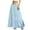 Light Blue, variant on fheaev Flowy Boho Maxi Skirt for Women Trendy Drawstring High Waist Elastic A Line Pleated Ruffle Tiered Summer Casual Beach Long Skirts
