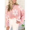 thumbnail image 2 of Women's Multicolour Pearl Beaded Floral Drop Shoulder Sweater, 2 of 7