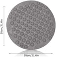 thumbnail image 2 of Alfombra baño redonda círculo círculo gris-PVC antideslizante Fokelyi LN-1722, 2 of 7