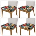 thumbnail image 2 of Salouo Different Cats 1 for Chair Covers,Washable Seat Covers for Dining Room Chairs Seat Protector for Home, Hotel, Banquet-Four Pieces, 2 of 7