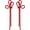 Red-A, variant on Bow Earrings for Women Rhinestone Long Tassel Earrings Ribbon Bow Drop Earring Silver Stainless Steel Dangle Earrings Cute Sparkly accessories