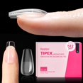 thumbnail image 1 of Nail Tips Beetles Tipex Instant Apex Short Ataúd 512 unidades, 1 of 6
