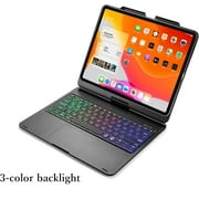360° Rotatable Touch Keyboard for iPad Pro 12.9 inch 2022 6th Generation, Pro 12.9 5th 4th 3rd Generation Backlight Keyboard Built‑in Trackpad, Bluetooth Foldable Keyboard Cover
