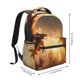 thumbnail image 2 of Balery Castle Cool Fire Dragon Mochila Escolar Impresa, Mochila Ligera para Viajes Casual, Mochila Duradera y Cómoda Multifuncional, Mochila para Laptop-One Size, 2 of 5
