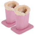 thumbnail image 4 of Plush Glasses Holder 2Pcs Pink Sunglasses Stand with Plush Lining Protection for Storage Use, 4 of 5
