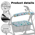 thumbnail image 5 of Jiueut Christmas Medical Products Rollator Walker Seat & Back Cover for Seniors 2 Piece Santa Claus Outdoors Rollator Walker Seat Cushion Cover Assistive Vehicle Cover, 5 of 7