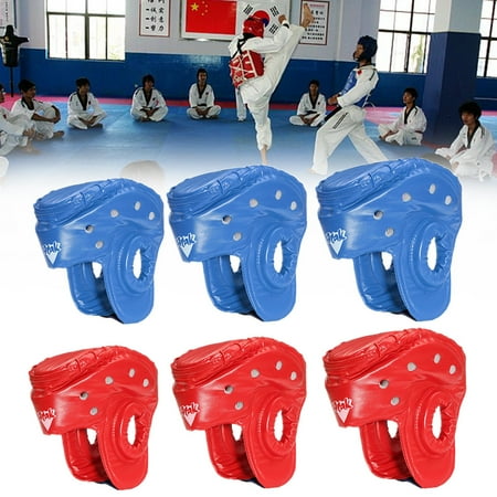 【Every day special】Youth/Adults Unisex Boxing PU Leather Head Guard Protector Helmet MMA Muay Thai Sanda Taekwondo Protector Headgear Boxing Sparring MMA Martial Arts (Best Muay Thai Headgear)