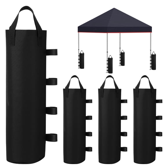 4 Pack Canopy Weight Sand Bag for Pop Up Canopy Tent 600D Oxford Waterproof Heavy Duty Gazebo Weight Bag for Outdoor Instant Shelter Patio Umbrella Tent Leg