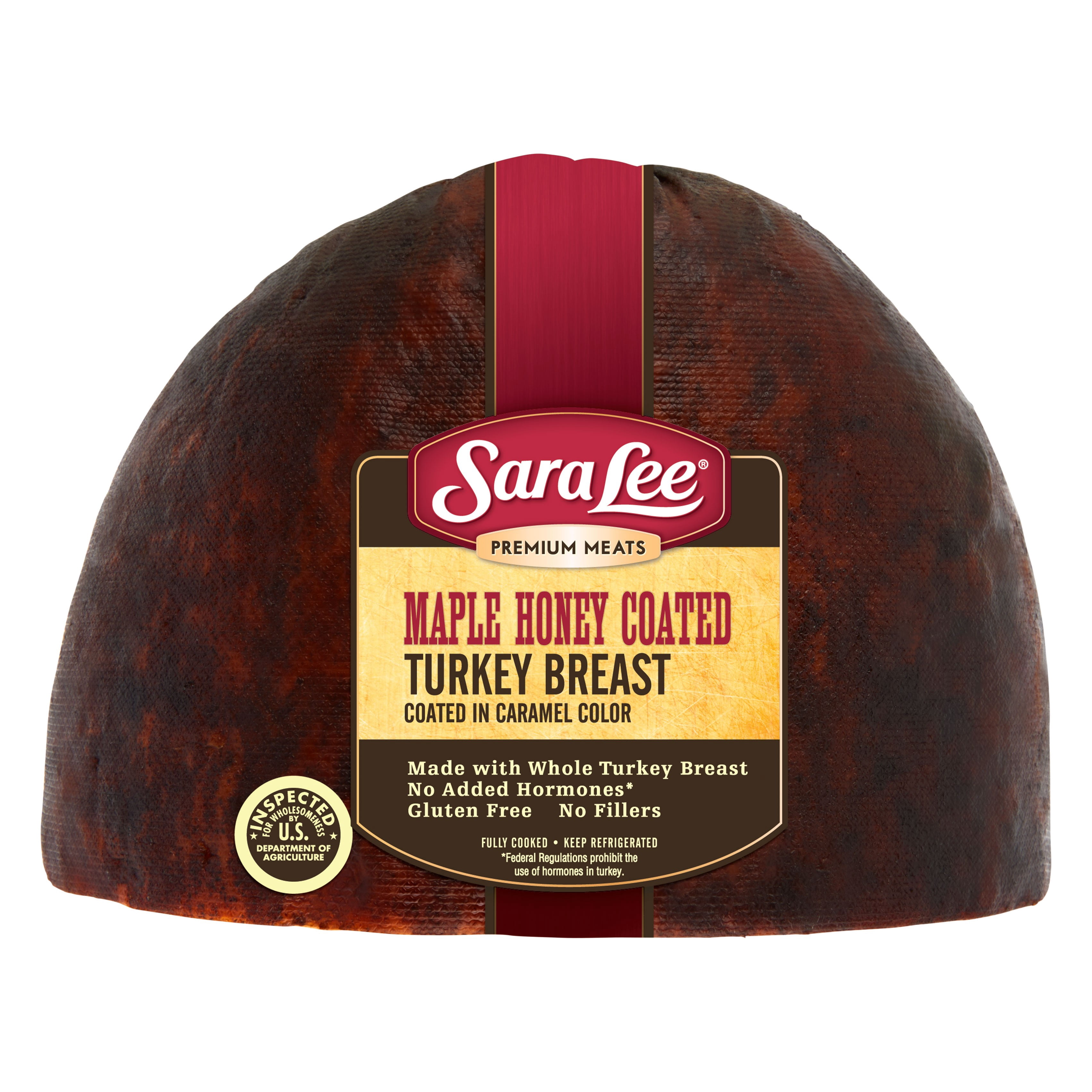 Sara Lee Sliced Fresh Lunch & Deli Meats, Premium Meats Gluten Free Maple Honey Coated Turkey, Resealable Pouch