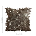 thumbnail image 3 of Funda decorativa de hojas para almohadas 45x45cm | Cojín texturizado tridimensional | Sofá, Cama y Hotel de poliéster multicolor | Respaldo de satén | Diseño de pétalos en capas | Colores variados |, 3 of 6