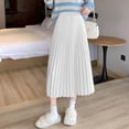 thumbnail image 7 of yillto Women's Plus Size Skirts Summer Pleated High Waist Causal Ladies Causal Long Maxi Skirt M-4XL, 7 of 7