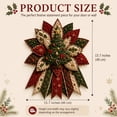 thumbnail image 4 of Festive Quilted Christmas Door Hanging DIY Sewing Kit, Christmas Quilted Bow DIY Kit with Fabric, Batting, Thread, Templates & Instructions, Patchwork Hanging Decor Kit for Door Wall Display, 4 of 8
