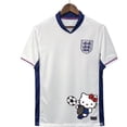 thumbnail image 2 of Camiseta de fútbol de manga corta informal para exteriores del Real Madrid de Inglaterra con diseño de dragón blanco HaloKitt estilo dragón Hello Kitty, 2 of 5