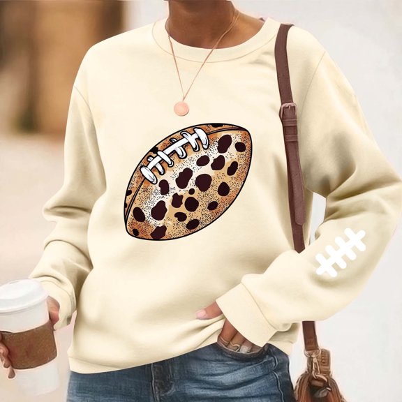 Xuyuer Game Day Shirts Women: Football Graphic Shirts Gameday Football Season Shirt Team Fan Long Sleeve Tops