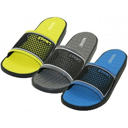 

Wave 2366686 Sport Slide Sandals for Mens 3 Colors - Size 7-12 - Case of 36