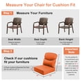 thumbnail image 4 of Opohoro Outdoor Deep Seat Cushion Set, 24"x24"x6", UV Resistant & Water Resistant Comfortable Furniture Cushions for Patio Sofa, Chair, Loveseat, 4 of 9