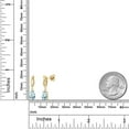 thumbnail image 6 of Gem Stone King 14K Yellow Gold Sky Blue Aquamarine and Lab Grown Diamond Earrings for Women | 1.58 Cttw | Gemstone March Birthstone | Pear Shape 8X5MM, 6 of 6