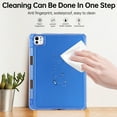 thumbnail image 2 of Dteck Case for iPad (A16) 11th Gen 2025, iPad 10th Generation Case 10.9 Inch 2022,Hybrid Shockproof Translucent Protective Cover with Pencil Holder,Blue, 2 of 6