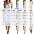 thumbnail image 3 of Women's Striped Sleeveless Romper V-Neck Button-Down Loose-Fit Casual Summer Jumpsuit with Pockets Purple M(M), 3 of 7