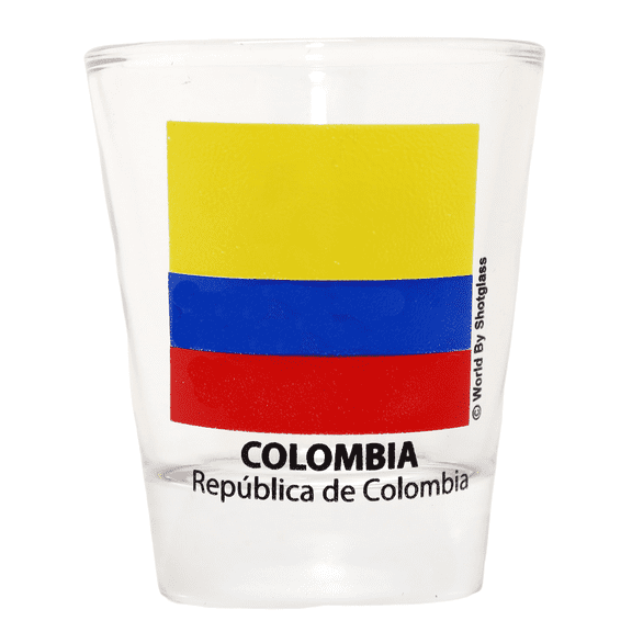 Colombia Flag Shot Glass
