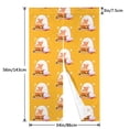 thumbnail image 2 of Noren Japanese Style Doorway Curtain Printed Door Tapestry Room Divider Curtains, 34" Width x 56" Long, Cute Ghost Eat Hamburg, 2 of 5
