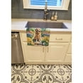thumbnail image 2 of Golden Retriever Spring Path Kitchen Towel, 2 of 5