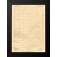 thumbnail image 2 of USGS 18x24 Black Modern Framed Museum Art Print Titled - Prairie View School Wyoming Quad - USGS 1950, 2 of 5