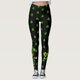 thumbnail image 1 of MKLEKYY Leggings de compresión para mujer, pantalones verdes con estampado de buena suerte de Paddystripes para yoga, correr y gimnasio., 1 of 4