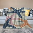 thumbnail image 2 of BCIIG Starfish Warm Lightweight Soft Fleece Blanket Throw Blanket for Living Rooms Sofa Decor All Seasons 40x50in, 2 of 6