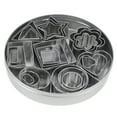thumbnail image 2 of Cookie Cutters Set Round Star Flower Heart Square Rectangle Triangle Stainless Steel Cutters for Baking, 2 of 6