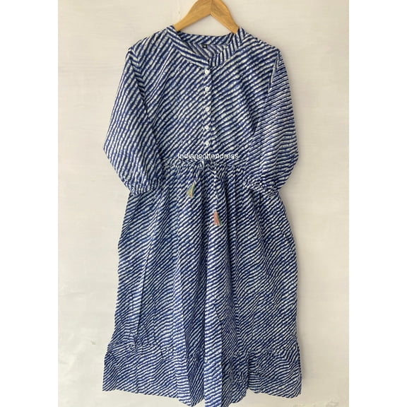 bohemian paisley printed cotton long maxi dress - scoop neckline summer wear maxi dress - long balloon sleeve maxi dress