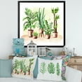thumbnail image 3 of Designart 'Indoor Green Home House Plants in Pots I' Traditional Framed Art Print, 3 of 4