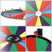 ZenStyle 24 Tabletop Prize Spin Wheel 14 Slots Spinning Game Fortune Spinner, Black Base