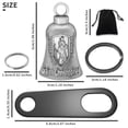 thumbnail image 2 of Campana de la Suerte Guardian de Motocicleta San Cristóbal Anwlki para Bikers, 2 of 6