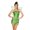 Green, variant on Women Halloween Fairy Costume with Wings Forest Fairies Green Mini Dress Dress Up Cosplay Party Costume