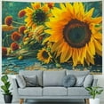 thumbnail image 4 of Sheronv Sunflowers Corn Still Life Tapestry Wall Hanging Unique Style for Home Decor - Graphic Tapestries for Living Room, Bedroom, Farmhouse, Dorm 60x50inch, 4 of 6