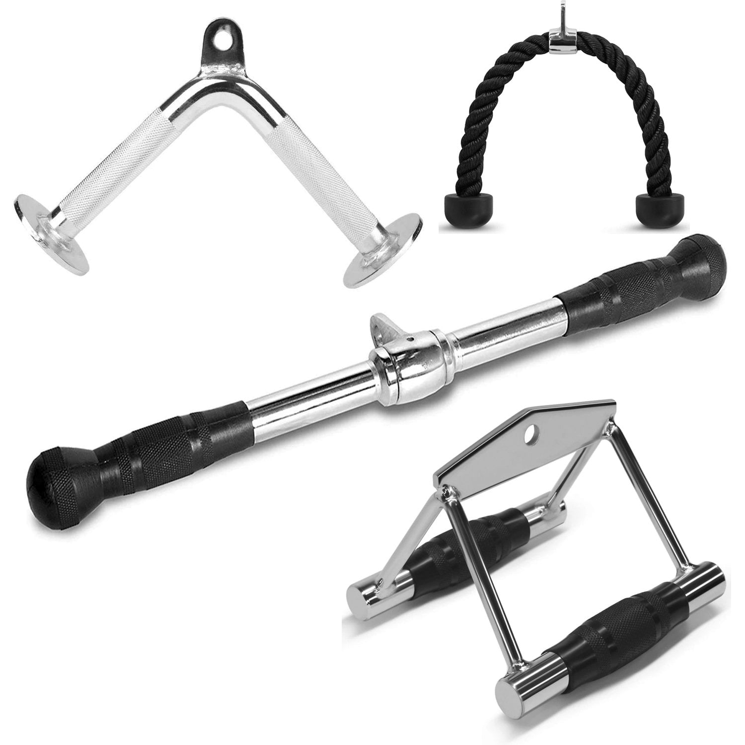 Fitness Maniac Tricep Rope Lat Pull Down Press Cable Attachment Home