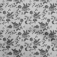thumbnail image 1 of oneOone Cotton Silk Gray Fabric Florals Craft Projects Decor Fabric Printed By The Yard 42 Inch Wide, 1 of 4