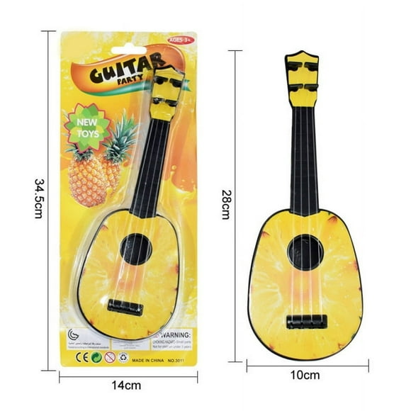 Mini Ukulele Simulation Guitar with Fruits Pattern Kids Musical Instruments Toy Education Development Gifts For Kids